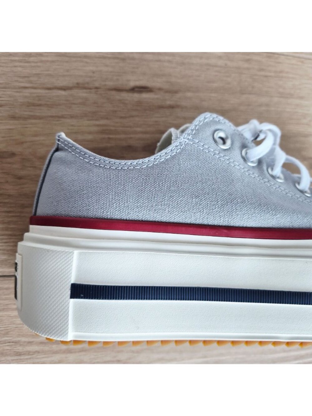 ⭐Converse Chuck Taylor Lift Double Stack 7.5 Women's shoes Sneaker Grey A16065C - Picture 9 of 13